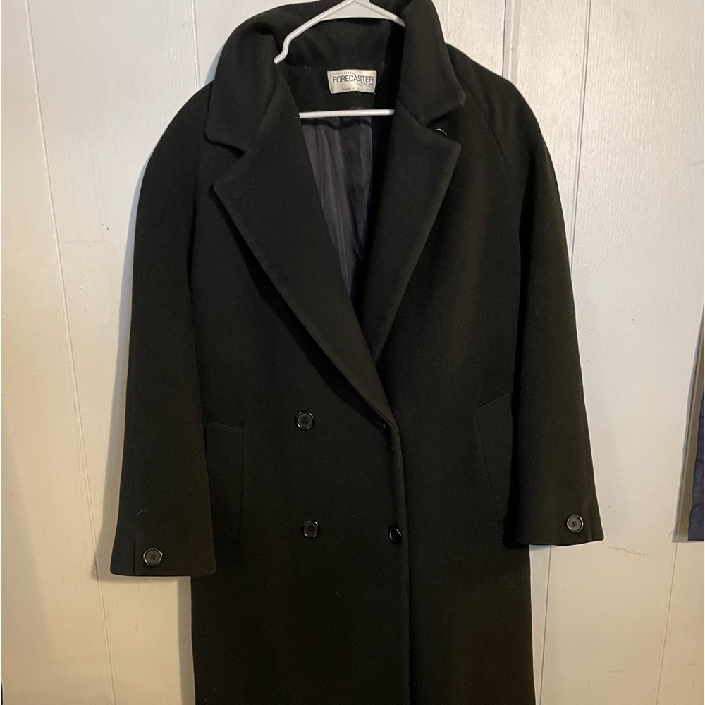 Forecaster of Boston Womens Size 10 Long Wool coat Black Warm
